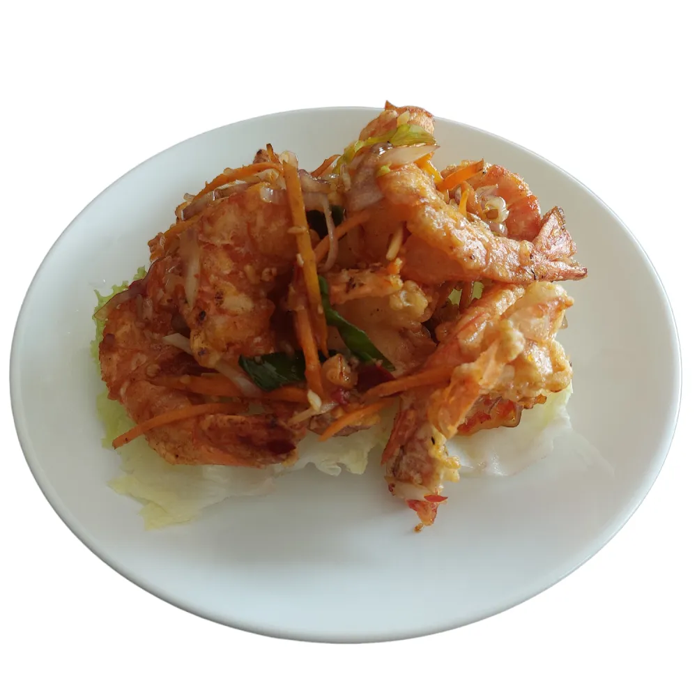 Crevettes Sautées Au Sel Et Poivre